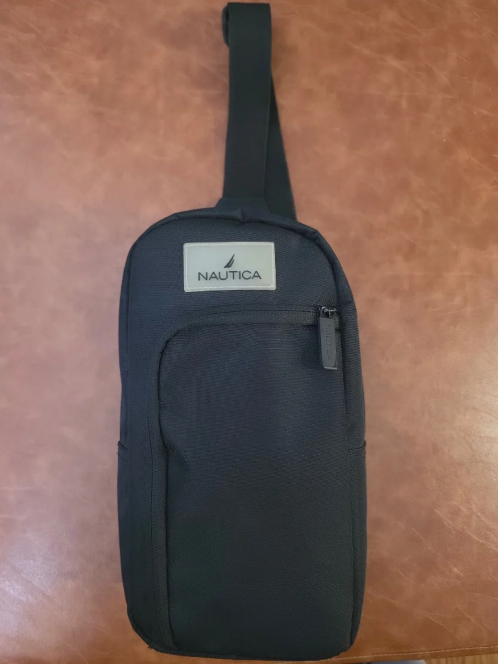 Nautica Navy Blue Black Sling Shoulder Crossbody Backpack Bag